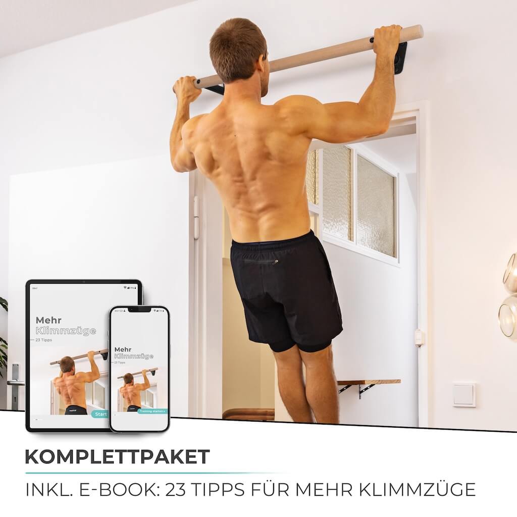 pullup-dip-barre-de-traction-en-bois-fixation-murale-au-dessus-porte image 6