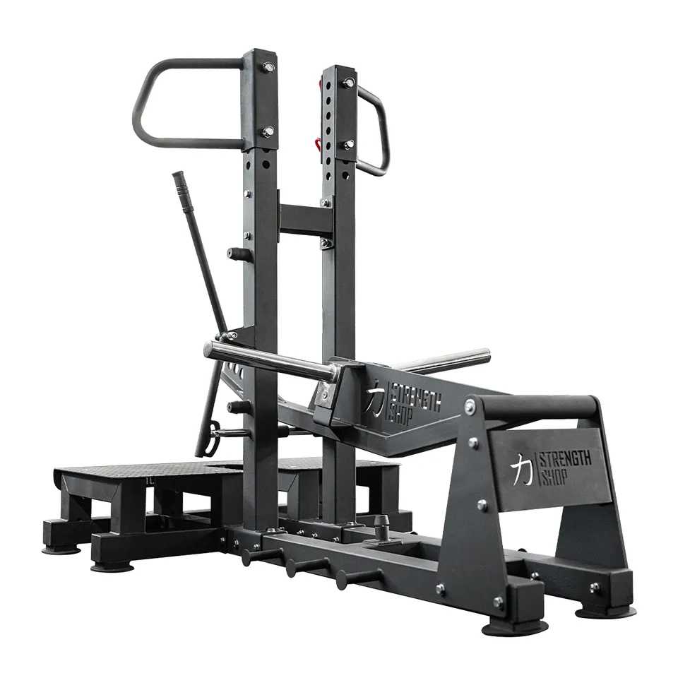 strength-shop-riot-belt-squat-machine-avec-ceinture-et-mousqueton image 1