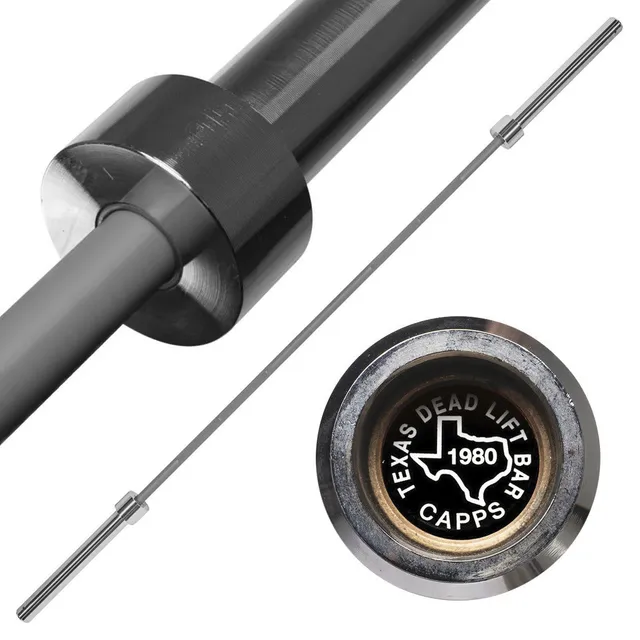 original-texas-deadlift-bar-gunmetal-barre-soulev-de-terre-27-mm image 1