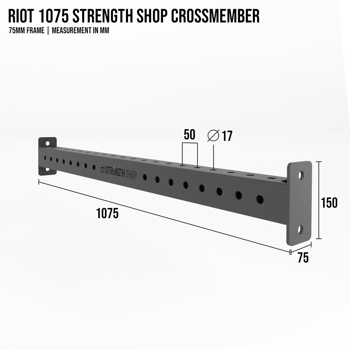 strength-shop-riot-mrr-75-traverse-1075-logo-acier-75x75mm image 2