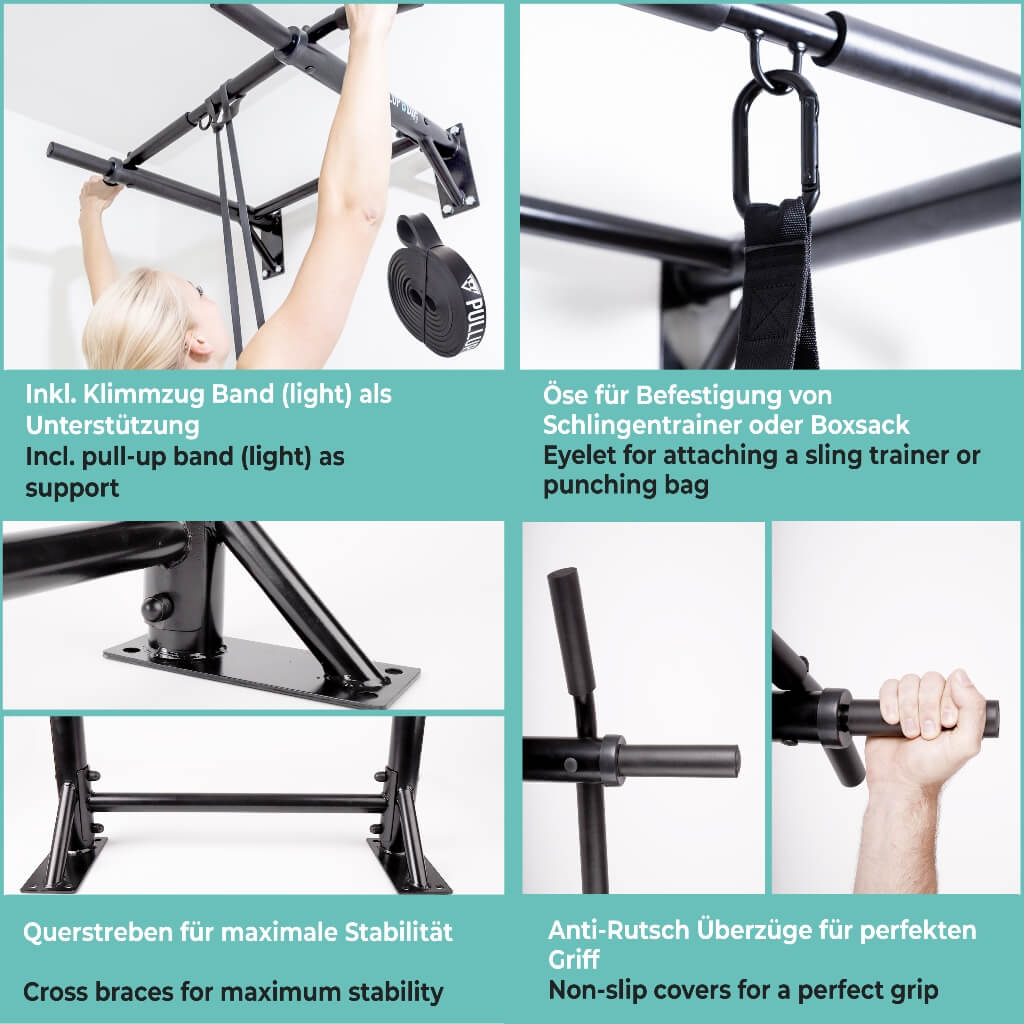 pullup-dip-barre-de-traction-murale-lastique-seconde-choix image 8