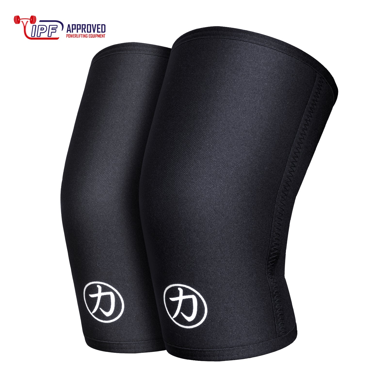 strength-shop-7mm-inferno-neoprene-knee-sleeves-black-ipf-approved-paire-de-geno image 2