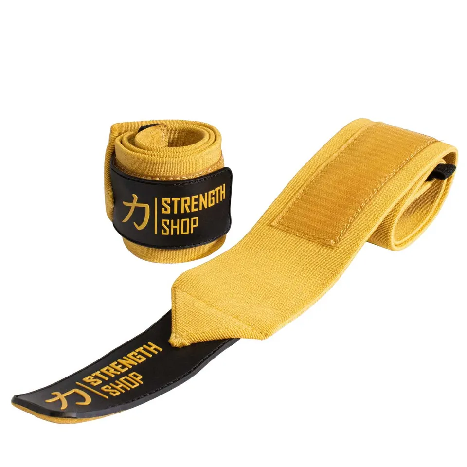 strength-shop-heavy-wrist-wraps-gold-ipf-approved-60cm-90cm image 1
