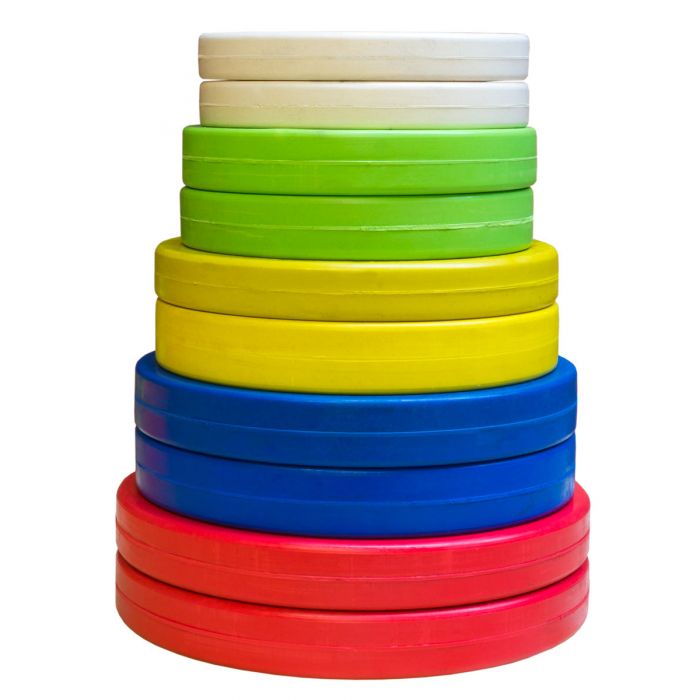 strength-shop-set-disques-fractionn-s-caoutchouc-couleur-15kg image 2