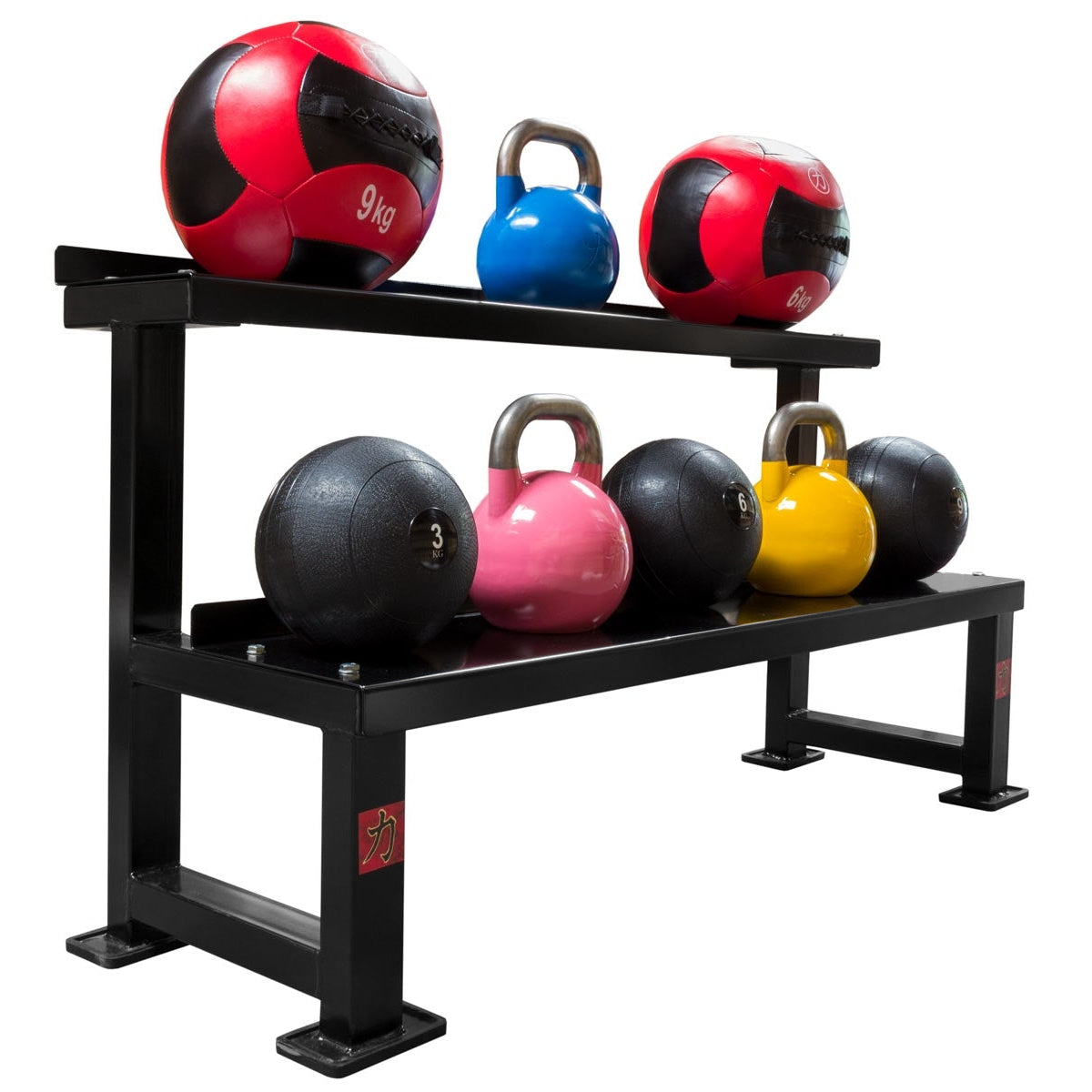 strength-shop-rack-kettlebells-wall-ball-2-niveaux-350-kg image 2