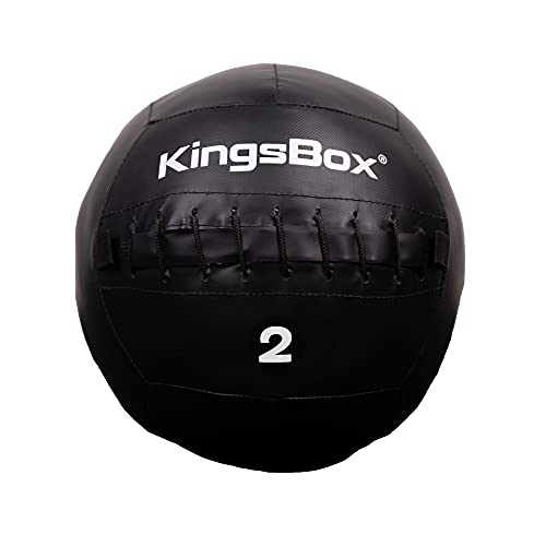 kingsbox-cannon-wall-ball-noire-35-cm-2-15-kg-simili-cuir image 3