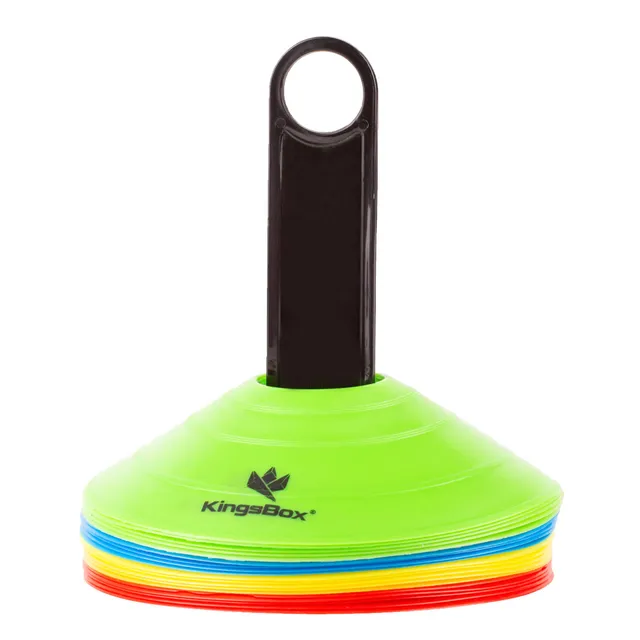 kingsbox-c-nes-de-sport-set-de-20-c-nes-d-entra-nement-avec-poign-e-de-transport image 1