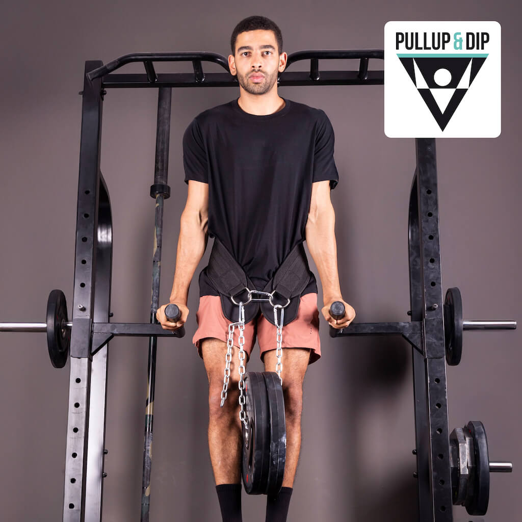 pullup-dip-ceinture-lest-e-avec-cha-ne-3-mousquetons-et-ailettes image 8
