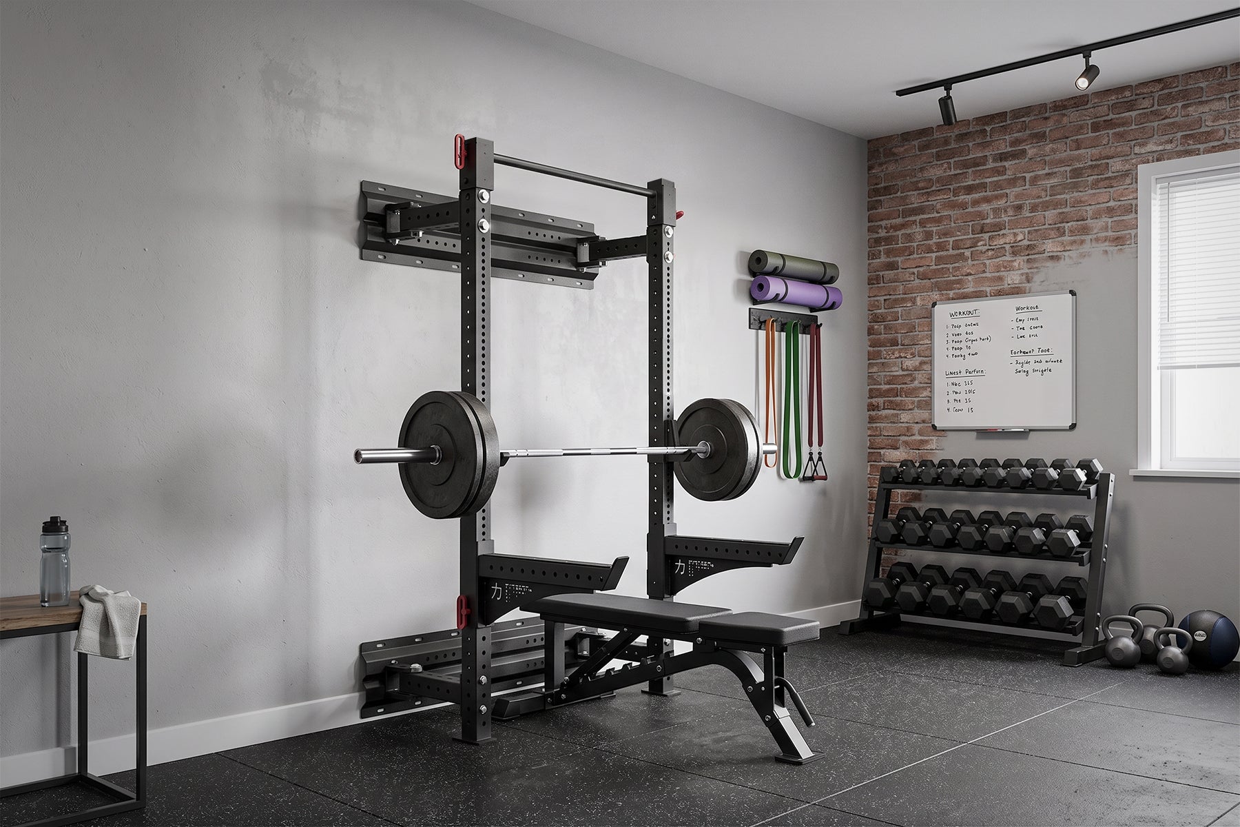 strength-shop-riot-mrr-wall-mounted-foldable-rack-rack-mural-pliable image 3