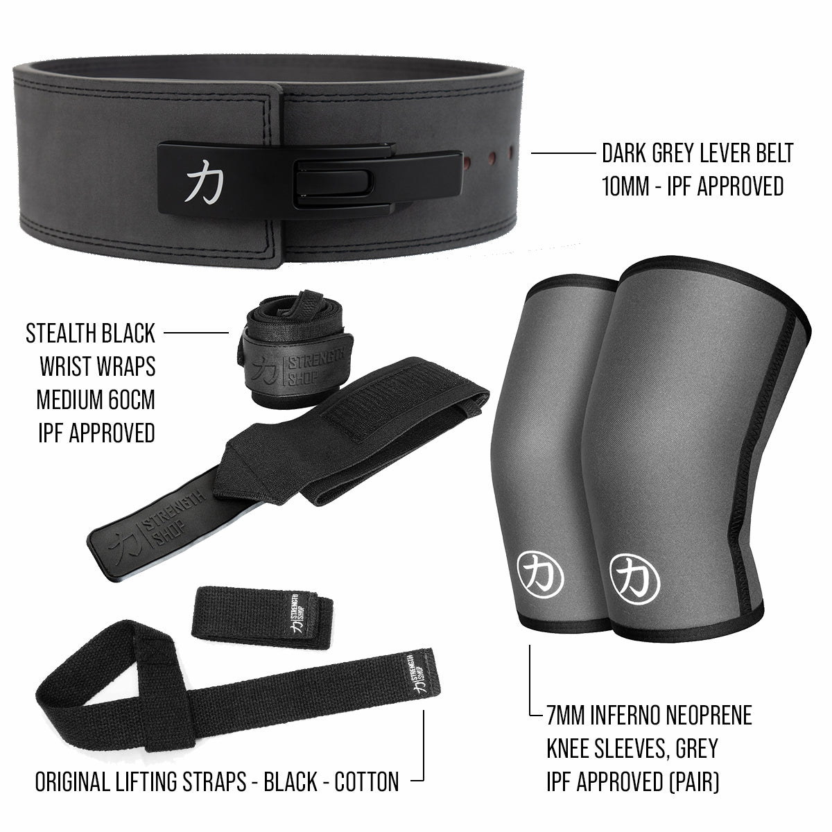 strength-shop-ultimate-strength-kit-dark-grey-10mm-pack-force-4-pi-ces image 2