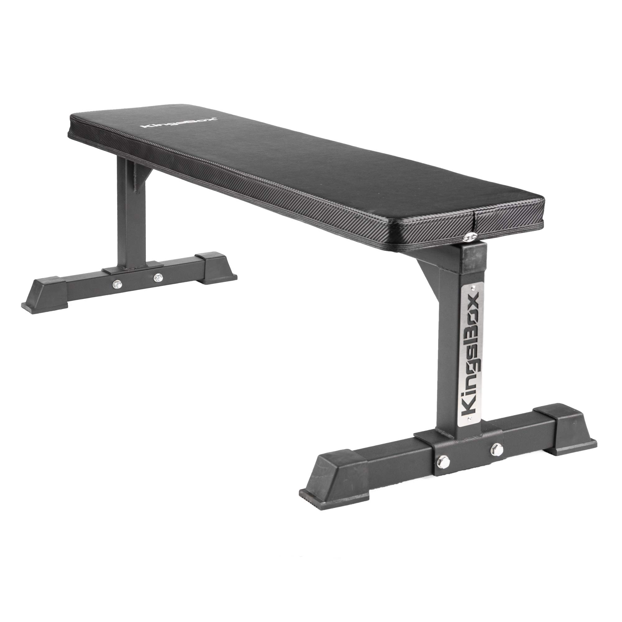 kingsbox-banc-plat-120-cm-350-kg-noir image 1