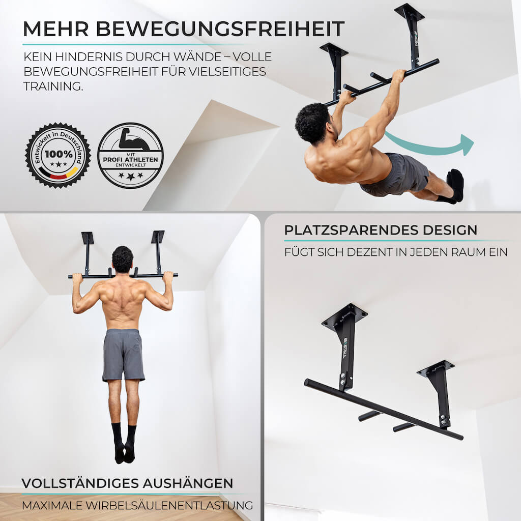 pullup-dip-barre-de-traction-plafond-avec-sangle-de-traction image 2