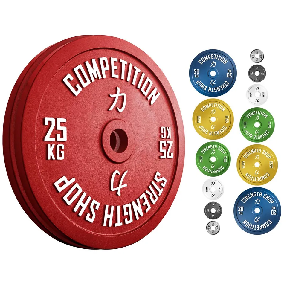 strength-shop-calibrated-plates-set-157-5-kg-disques-de-comp-tition-ipf image 1
