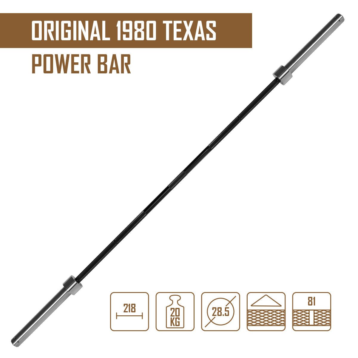 strength-shop-original-texas-power-bar-barre-de-force-avec-manchons-chrom-s image 2