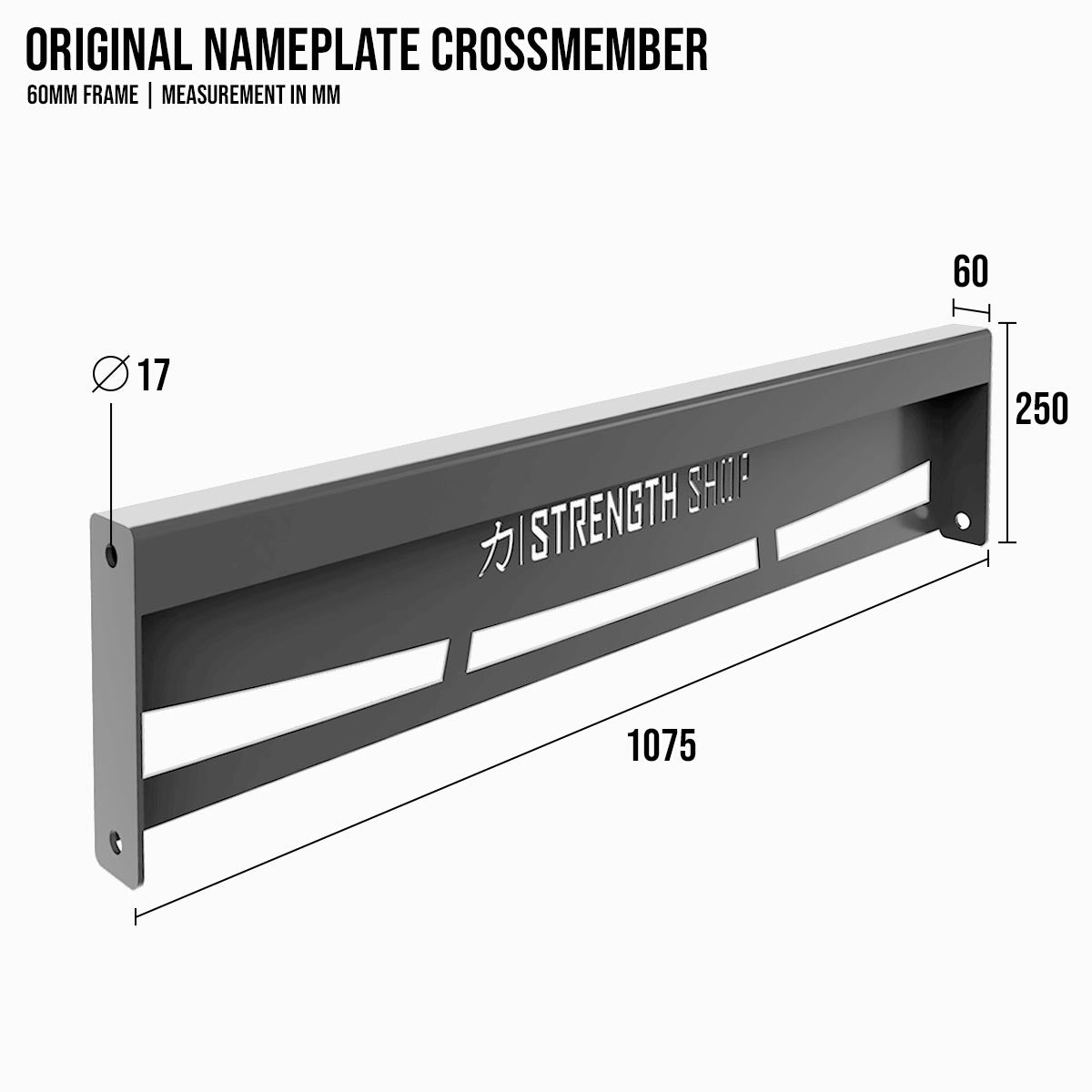 strength-shop-original-mrr-60-traverse-nameplate-crossmember image 2