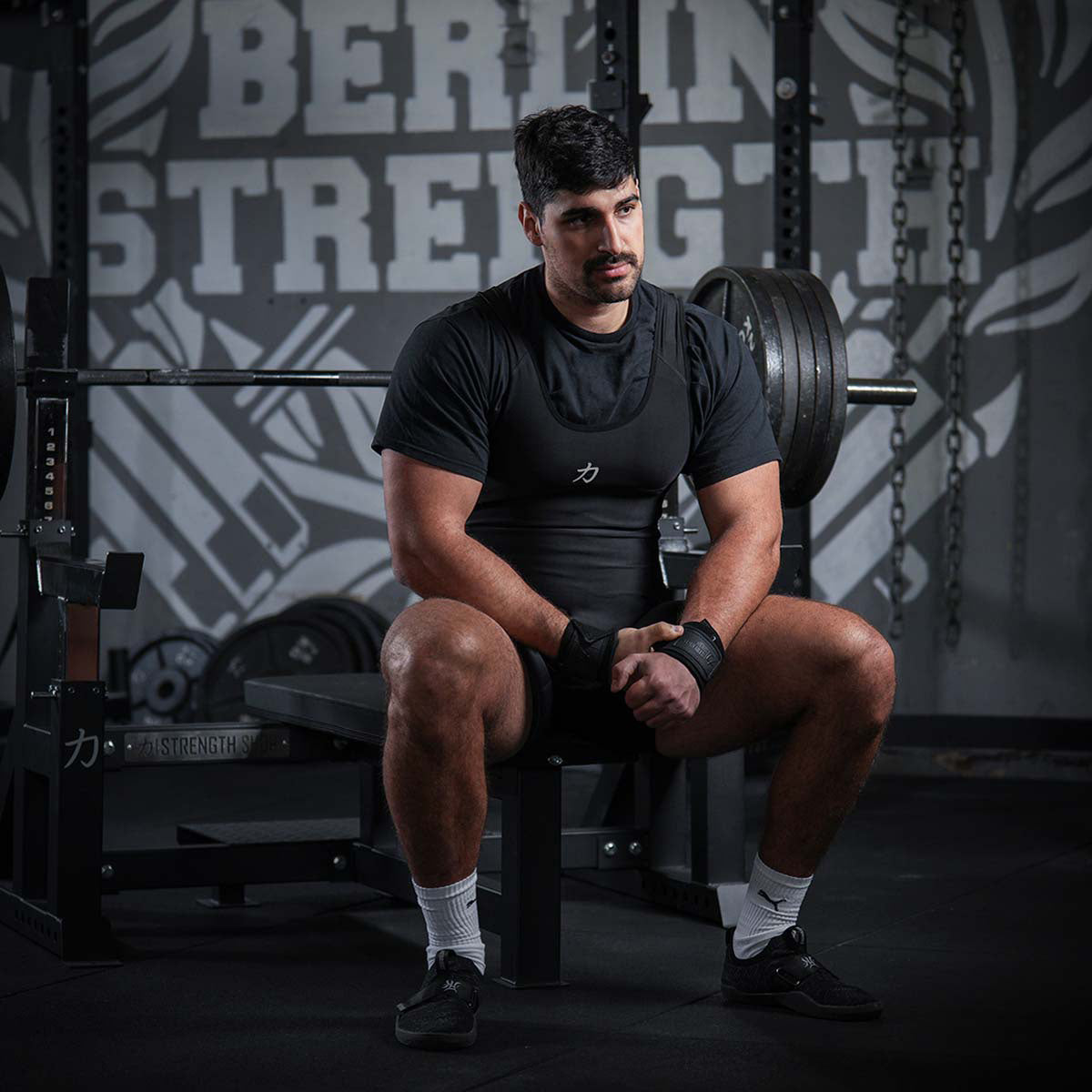 strength-shop-black-singlet-grey-logo-unisex-ipf-approved image 7