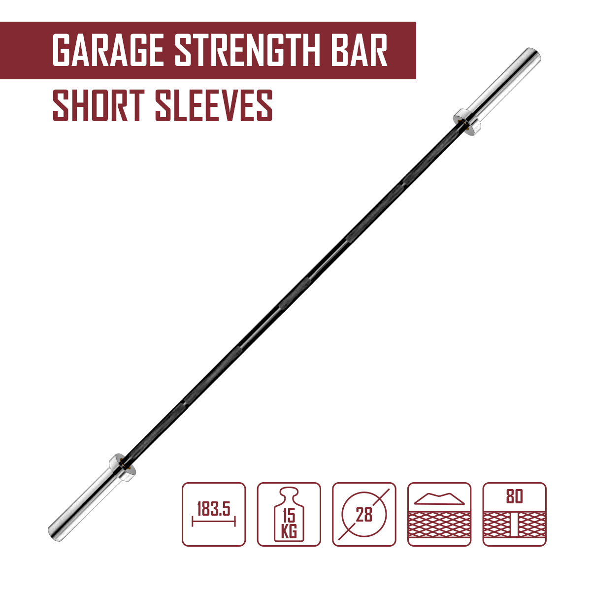 strength-shop-garage-strength-bar-barre-olympique-183-5-cm-15-kg image 2