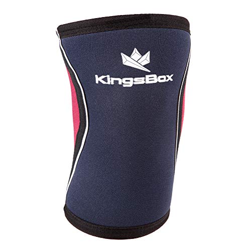 kingsbox-genouill-re-compression-n-opr-ne-5-mm-vendu-l-unit-m-bleu-rouge image 2