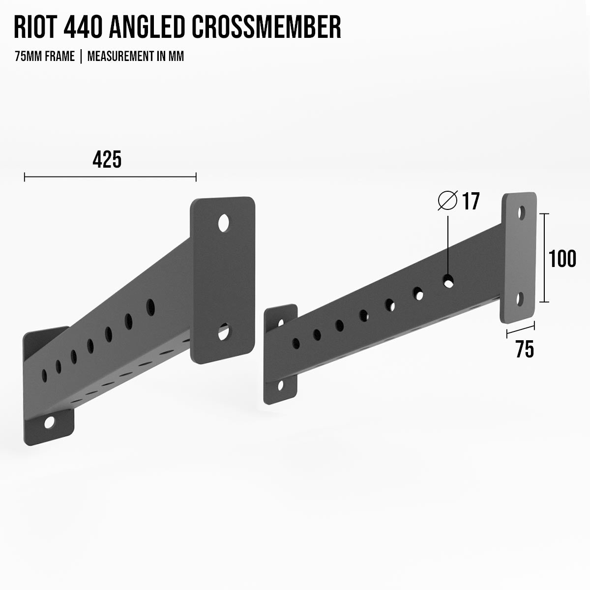 strength-shop-riot-mrr-75-traverse-angled-crossmember image 3