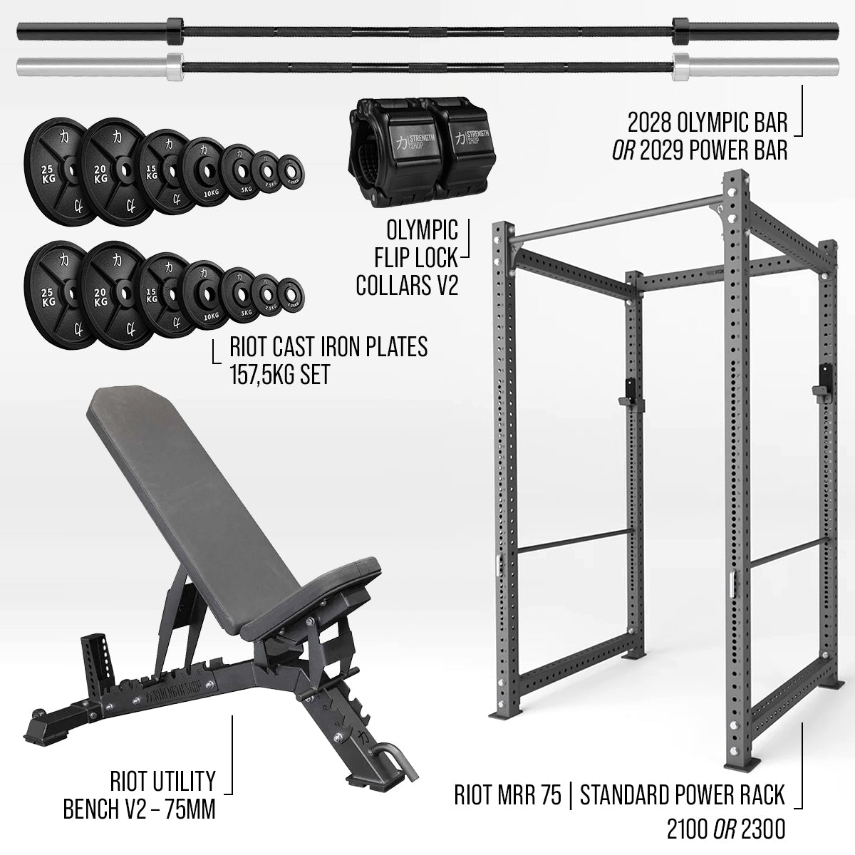 strength-shop-heavy-duty-home-gym-bundle-avec-rack-riot-mrr image 3