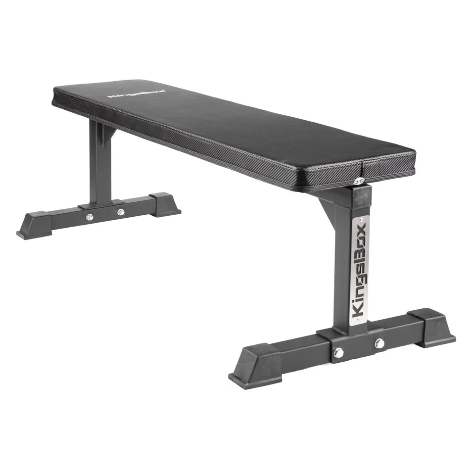 kingsbox-banc-plat-120-cm-350-kg-noir image 1