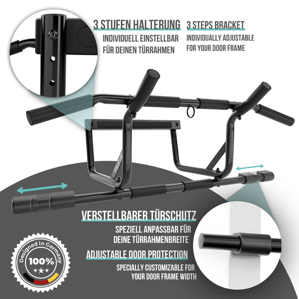 pullup-dip-set-barre-de-traction-porte-d-butant-avec-sangles image 7