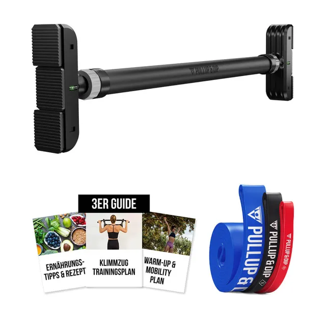 pullup-dip-pack-barre-de-traction-t-lescopique-porte-sangles-guides image 1