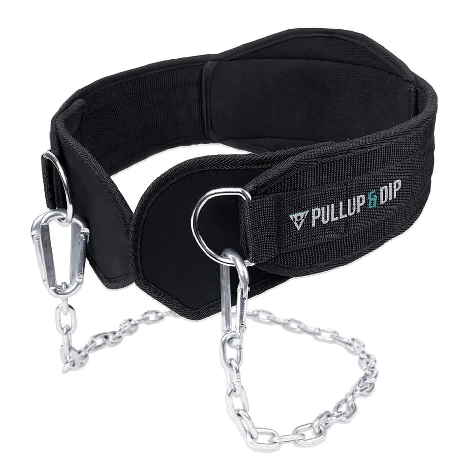 pullup-dip-ceinture-lest-e-avec-cha-ne-3-mousquetons-et-ailettes image 1