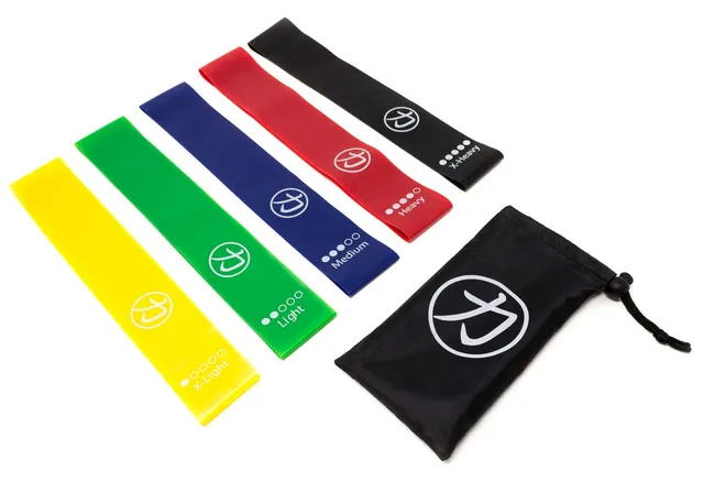 strength-shop-glute-gymnastic-mini-bands-set-de-5-bandes-sac image 1