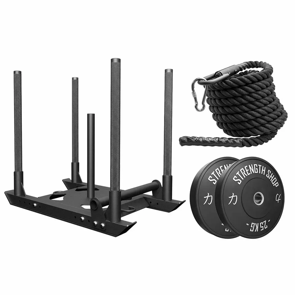 strength-shop-sled-pull-bundles-pack-tra-neau-4-pole-disques-corde image 1