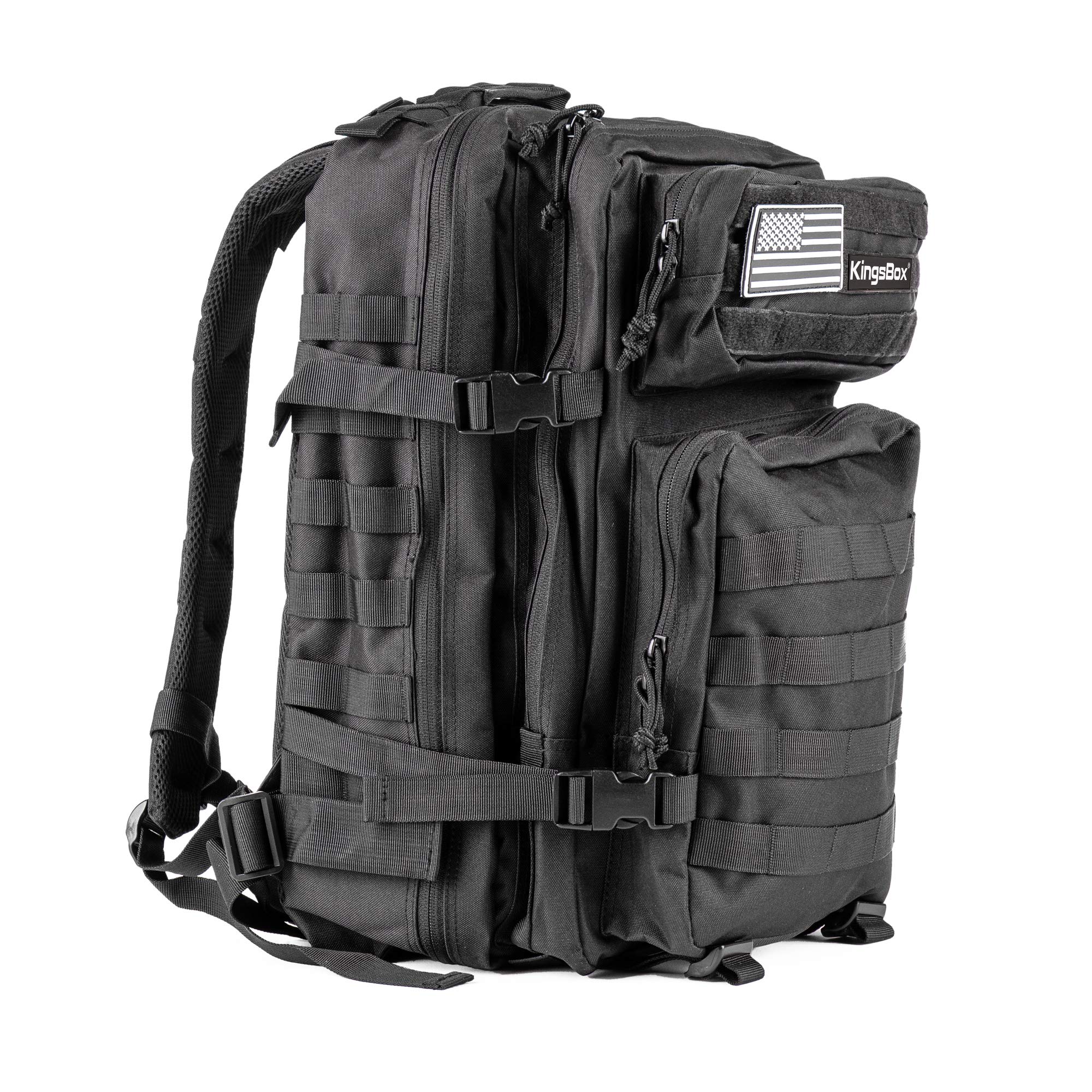 kingsbox-home-series-sac-dos-unisexe-45-l-48x32x29-cm-noir-1-25-kg image 1