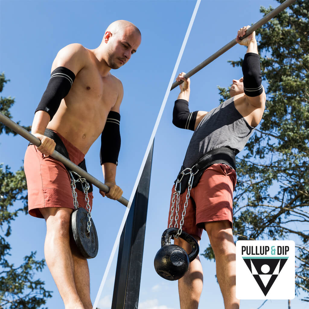 pullup-dip-ceinture-lest-e-avec-cha-ne-3-mousquetons-et-ailettes image 7