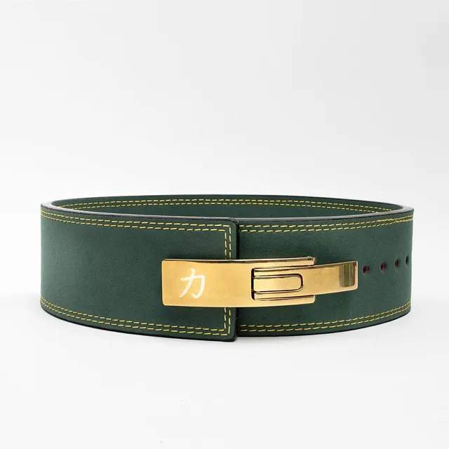 strength-shop-vintage-green-lever-belt-10mm-ceinture-levier-ipf image 1