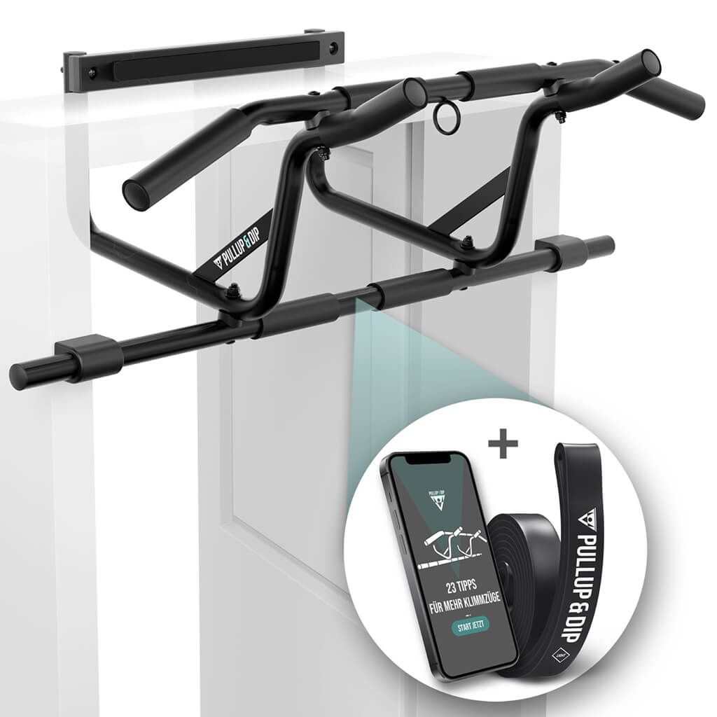 pullup-dip-set-barre-de-traction-porte-d-butant-avec-sangles image 2