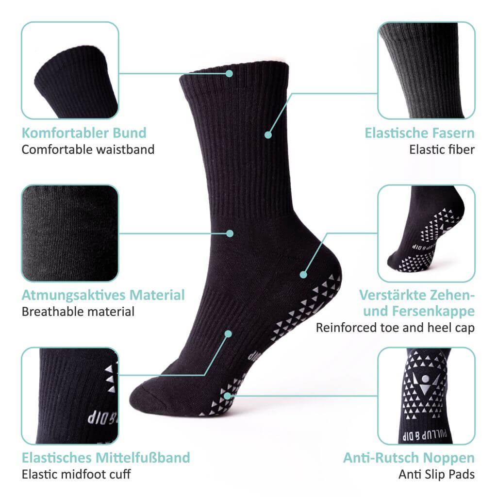 pullup-dip-chaussettes-de-sport-antid-rapantes-noires-1-paire image 3