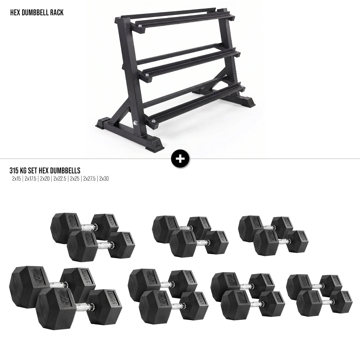 strength-shop-hex-dumbbell-set-with-rack-set-14-halt-res-hexagonaux-rack-3-nivea image 2