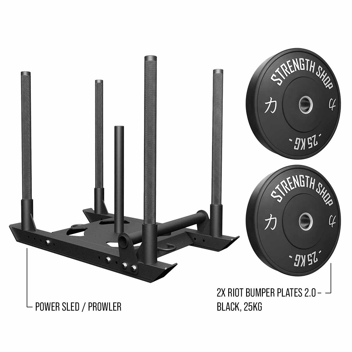 strength-shop-sled-push-bundles-prowler-4-pole-disques-riot image 2