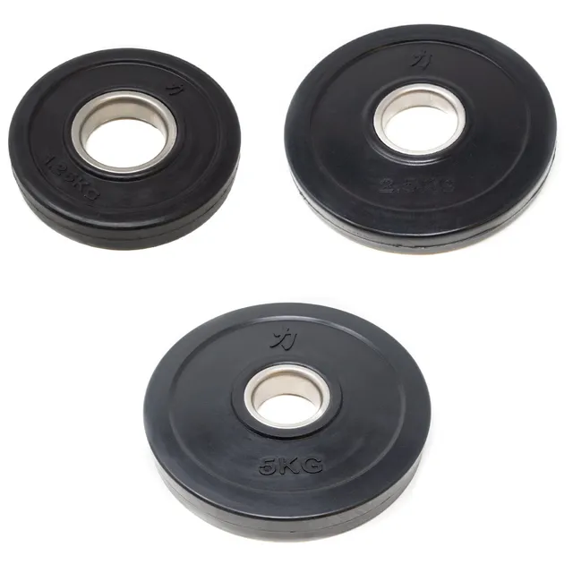 strength-shop-set-disques-caoutchouc-15kg-2x5kg-2x2-5kg-2x1-25kg image 1