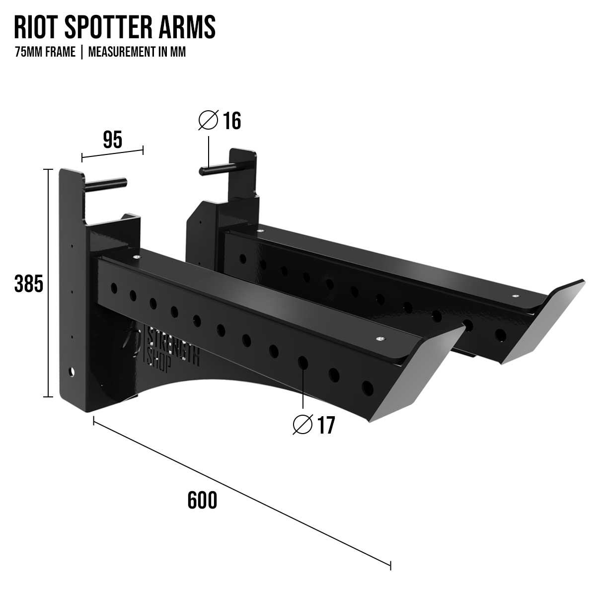 strength-shop-riot-mrr-75-bras-spotter-spotter-arm-paire image 3