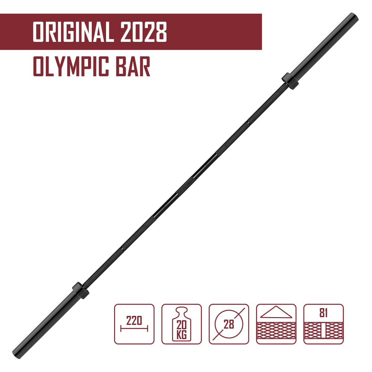 strength-shop-original-2028-olympic-bar-20-kg-2-2-m image 3