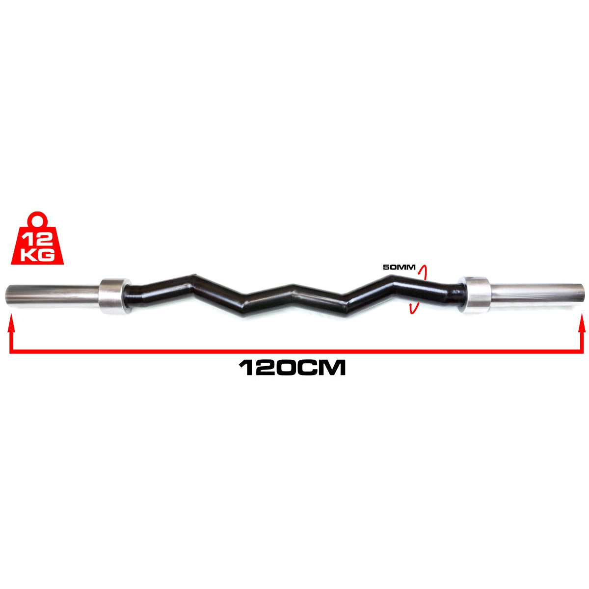 strength-shop-thick-ez-olympic-curl-bar-50mm-barre-ez-grip-pais image 3