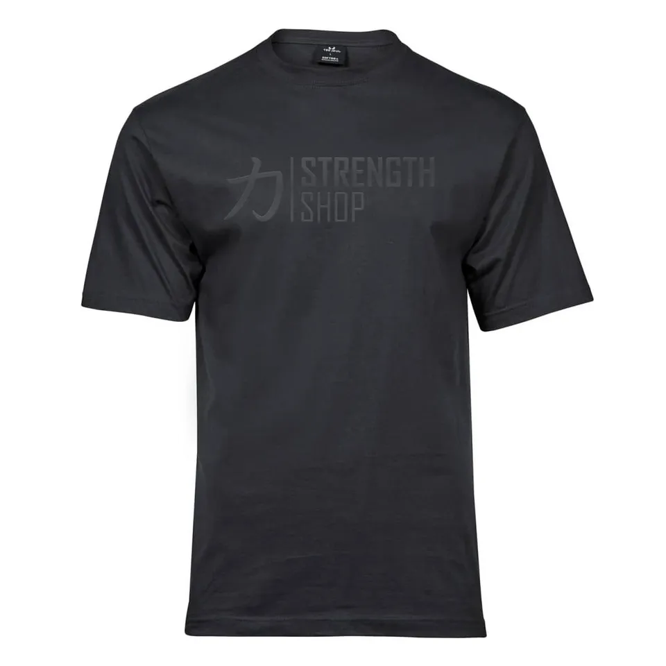 strength-shop-strength-wear-logo-t-shirt-v3-all-black-t-shirt-coton image 1