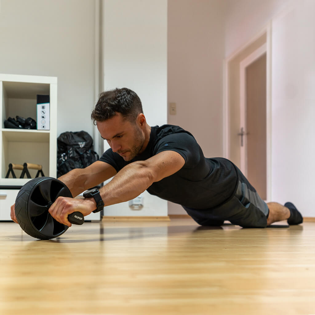 pullup-dip-roue-abdominale-avec-genouill-res-antid-rapantes image 2
