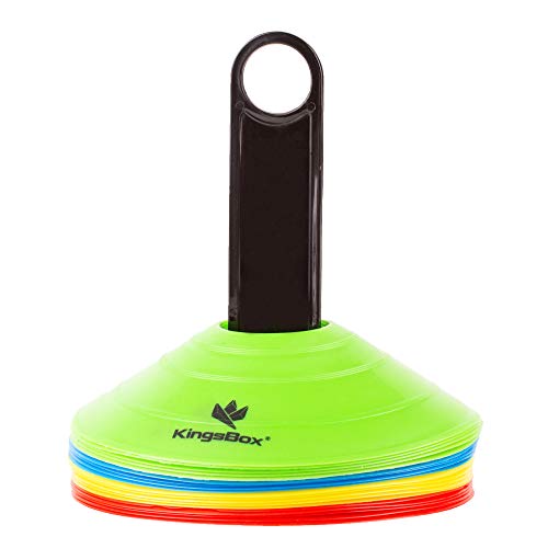 kingsbox-c-nes-de-sport-set-de-20-c-nes-d-entra-nement-avec-poign-e-de-transport image 3