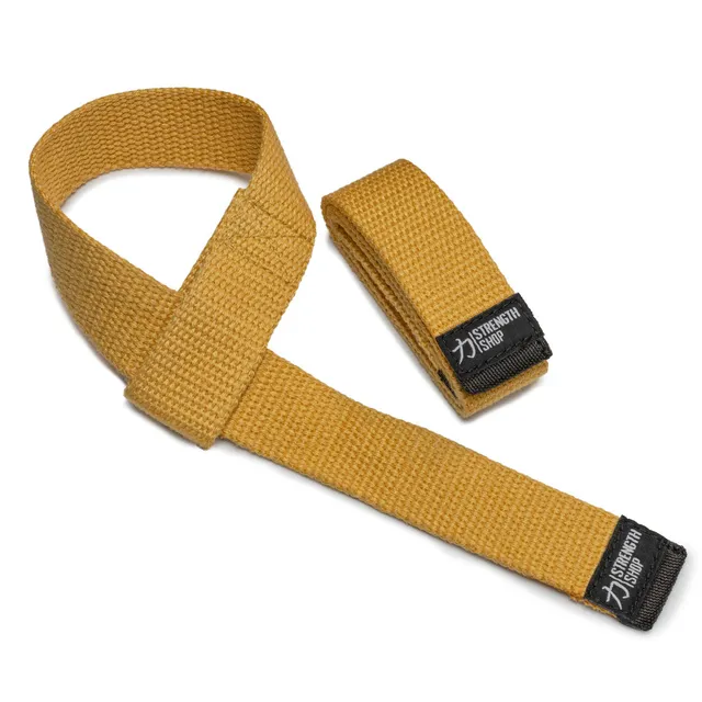 strength-shop-originals-lifting-straps-gold-cotton-sangles-de-tirage image 1