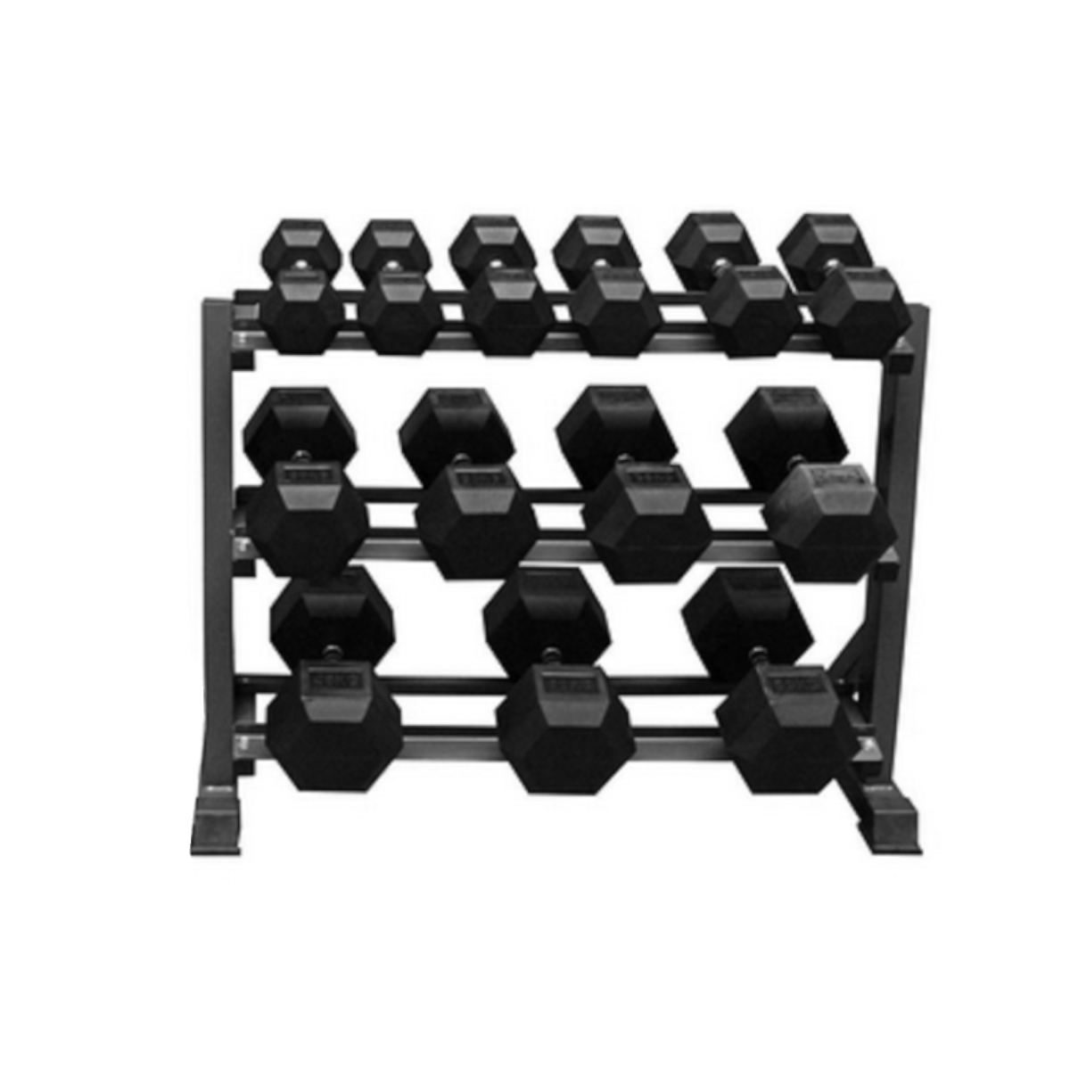 strength-shop-hex-dumbbell-rack-rangement-halt-res-3-niveaux image 6