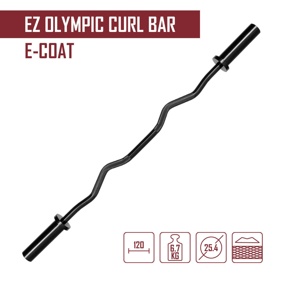 strength-shop-ez-olympic-curl-bar-6-7kg-e-coat-barre-ez-olympique image 2