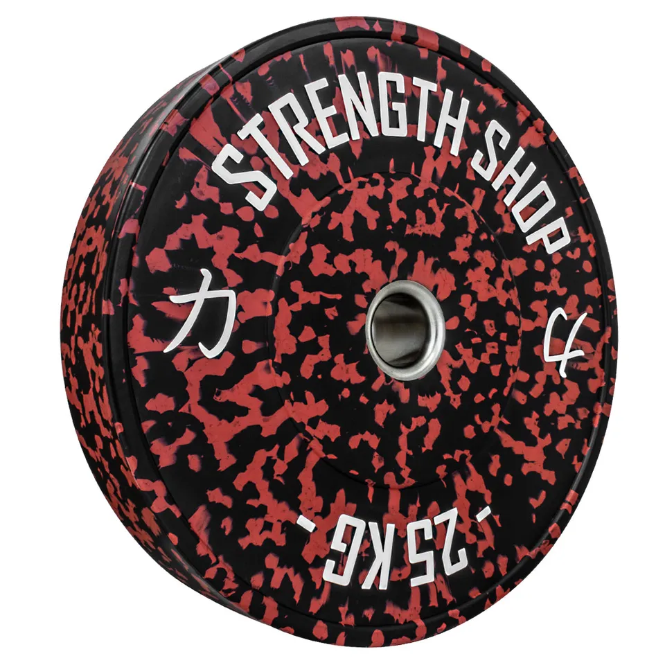 strength-shop-b-ware-disques-bumpers-fleck-caoutchouc-couleur-5-25kg image 1