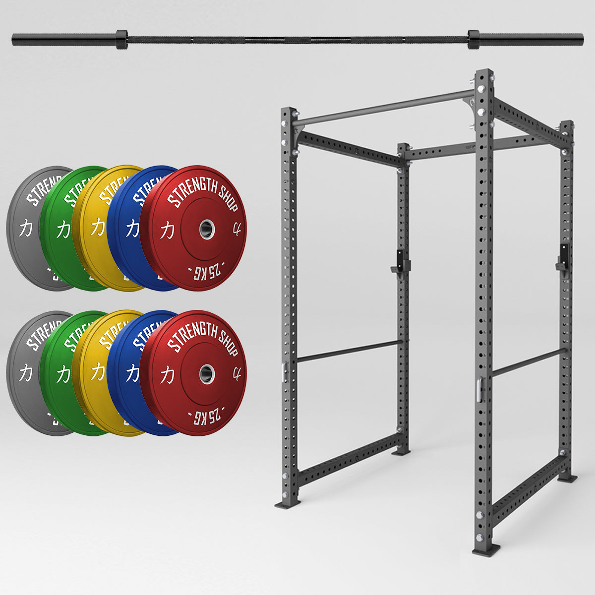 strength-shop-original-mrr-strength-bundle-rack-plaques-150kg-barre image 1