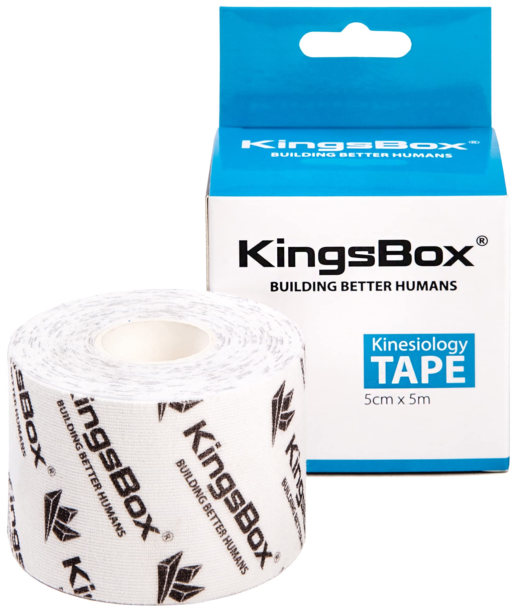kingsbox-bande-de-kin-siologie-rouleau-5-cm-x-5-m-blanc image 2
